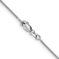 Load image into Gallery viewer, 14K White Gold .9mm Round Snake Chain
