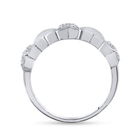 Load image into Gallery viewer, 14kt White Gold Womens Round Diamond Heart Ring 1/3 Cttw
