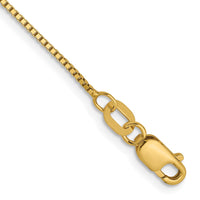 Load image into Gallery viewer, 14K .7mm Box with Lobster Clasp Chain Anklet
