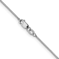 Load image into Gallery viewer, 14K White Gold .8mm Box with Lobster Clasp Chain

