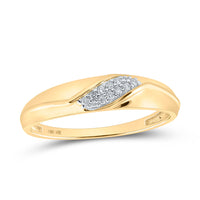 Load image into Gallery viewer, 10kt Yellow Gold His Hers Round Diamond Halo Matching Wedding Set 1/3 Cttw
