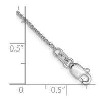 Load image into Gallery viewer, 14K White Gold 1.0mm Spiga Chain Anklet
