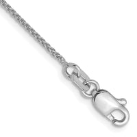Load image into Gallery viewer, 14K White Gold 1.0mm Spiga Chain Anklet
