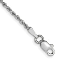 Load image into Gallery viewer, 14K White Gold 1.5mm Diamond-Cut Rope Chain
