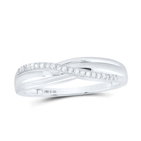 Load image into Gallery viewer, Sterling Silver His Hers Round Diamond Cluster Matching Wedding Set 1/3 Cttw
