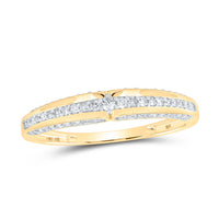Load image into Gallery viewer, 10kt Yellow Gold His Hers Round Diamond Halo Matching Wedding Set 1 Cttw
