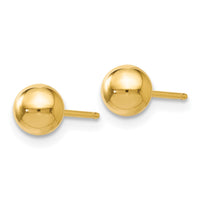 Load image into Gallery viewer, 14K Polished 5mm Ball Post Earrings
