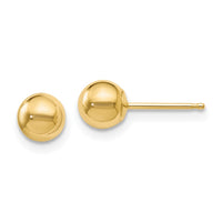 Load image into Gallery viewer, 14K Polished 5mm Ball Post Earrings
