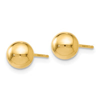 Load image into Gallery viewer, 14K Polished 6mm Ball Post Earrings
