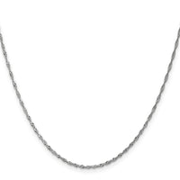 Load image into Gallery viewer, 14K White Gold 1.3mm Singapore Chain

