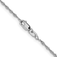 Load image into Gallery viewer, 14K White Gold 1.3mm Singapore Chain
