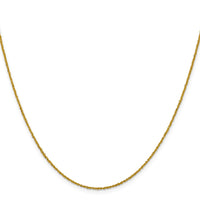 Load image into Gallery viewer, 14K 1mm Sparkle Singapore Chain
