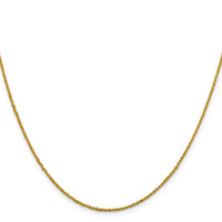 Load image into Gallery viewer, 14K 1.3mm Sparkle Singapore Chain
