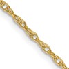 18K 24 inch 1.3mm Baby Rope with Lobster Clasp Chain