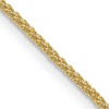 18K 16 inch 1mm Diamond-cut Spiga with Spring Ring Clasp Chain