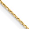 18K 20 inch 1.15mm Diamond-cut Cable with Fancy Lobster Clasp Chain