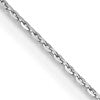18K WG 1.15mm D/C Cable Chain