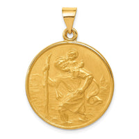 Load image into Gallery viewer, 18k Saint Christopher Medal Pendant
