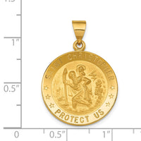 Load image into Gallery viewer, 18k Saint Christopher Medal Pendant
