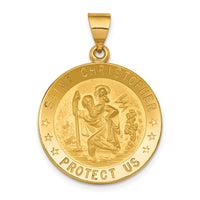 Load image into Gallery viewer, 18k Saint Christopher Medal Pendant

