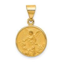 Load image into Gallery viewer, 18k Guardian Angel Medal Pendant
