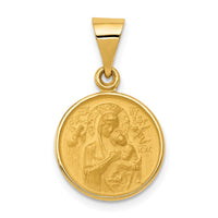 Load image into Gallery viewer, 18k Our Lady of Perpetual Help Medal Pendant
