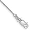 14K White Gold .8mm Spiga Chain Anklet