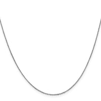 Load image into Gallery viewer, 14K White Gold .8mm Sparkle Singapore Chain
