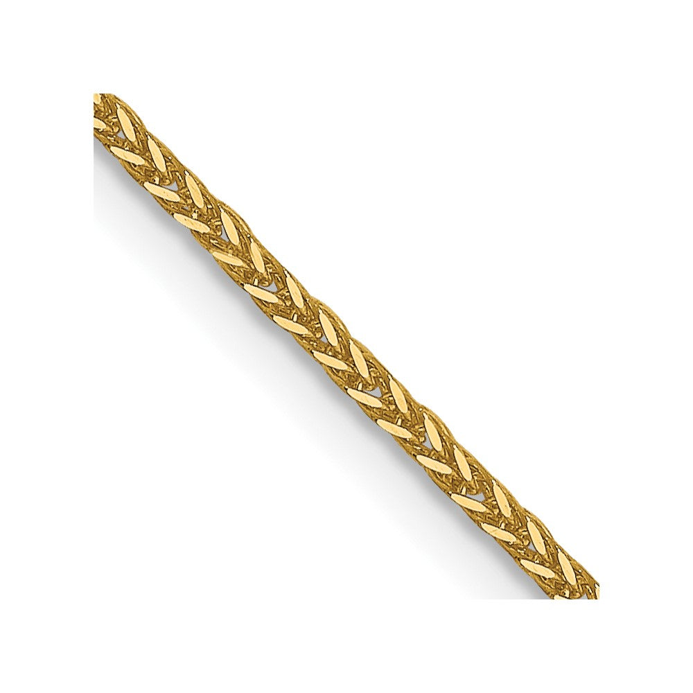 14K 1mm D/C Quadra Wheat Chain