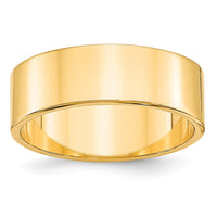 Load image into Gallery viewer, 10k Yellow Gold 7mm Lightweight Flat Wedding Band Size 13
