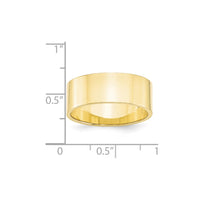Load image into Gallery viewer, 10k Yellow Gold 8mm Lightweight Flat Wedding Band Size 8.5
