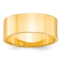 Load image into Gallery viewer, 10k Yellow Gold 8mm Lightweight Flat Wedding Band Size 8.5
