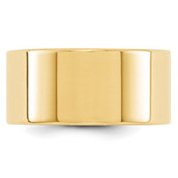 Load image into Gallery viewer, 10k Yellow Gold 10mm Lightweight Flat Wedding Band Size 4

