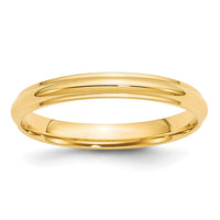 Load image into Gallery viewer, 10k Yellow Gold 3mm Half Round with Edge Wedding Band Size 11.5
