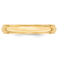 Load image into Gallery viewer, 10k Yellow Gold 4mm Half Round with Edge Wedding Band Size 8.5
