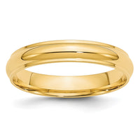 Load image into Gallery viewer, 10k Yellow Gold 4mm Half Round with Edge Wedding Band Size 8.5
