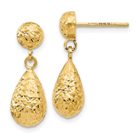 Load image into Gallery viewer, 14K D/C Post Dangle Earrings
