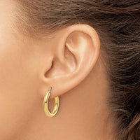 Load image into Gallery viewer, 14K Polished 3mm Hoop Earrings
