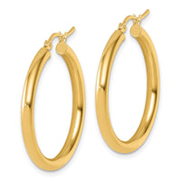 Load image into Gallery viewer, 14K Polished 3mm Hoop Earrings
