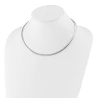 Load image into Gallery viewer, 14K 4mm Two-tone Reversible Omega Necklace
