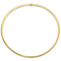 Load image into Gallery viewer, 14K 4mm Two-tone Reversible Omega Necklace
