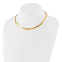 Load image into Gallery viewer, 14K 6mm Two-tone Reversible Omega Necklace
