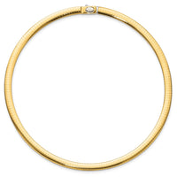 Load image into Gallery viewer, 14K 6mm Two-tone Reversible Omega Necklace
