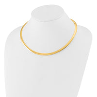 Load image into Gallery viewer, 14K 6mm Two-tone Reversible Omega Necklace
