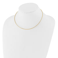 Load image into Gallery viewer, 14K 1.2mm Omega Necklace Detachable clasp Omega Necklace
