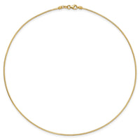 Load image into Gallery viewer, 14K 1.2mm Omega Necklace Detachable clasp Omega Necklace
