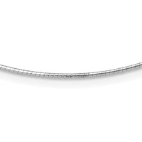 Load image into Gallery viewer, 14K White Gold 1.2mm Detachable Clasp Omega Necklace

