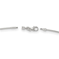 Load image into Gallery viewer, 14K White Gold 1.2mm Detachable Clasp Omega Necklace
