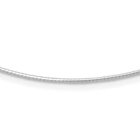 Load image into Gallery viewer, 14K White Gold 1.2mm Detachable Clasp Omega Necklace
