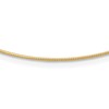 14K 1MM Round Detachable clasp Omega Necklace